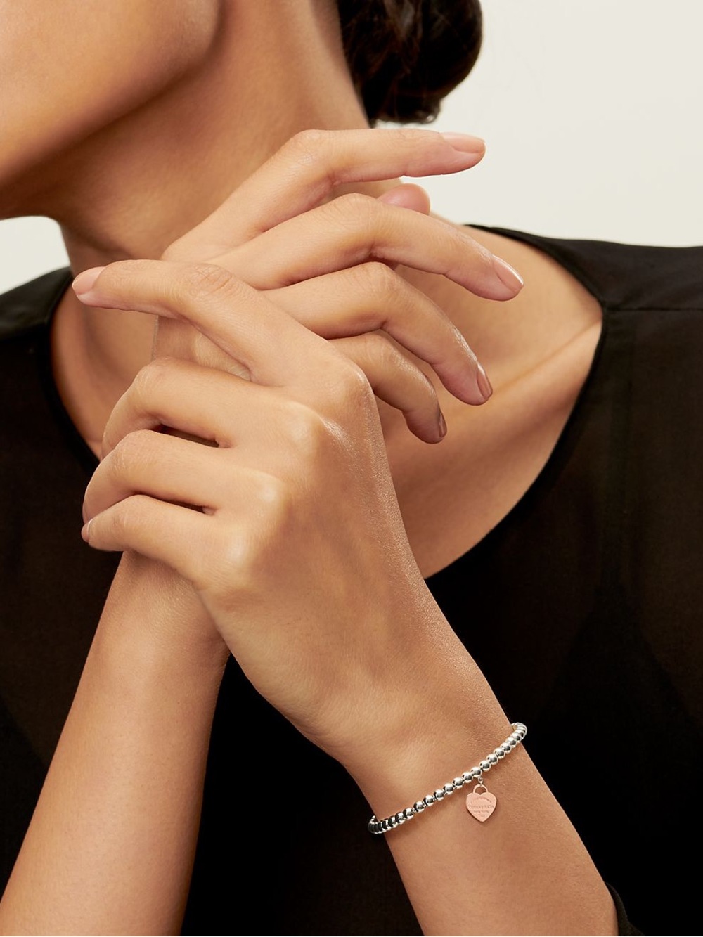 Tiffany Heart Tag Bead Bracelet